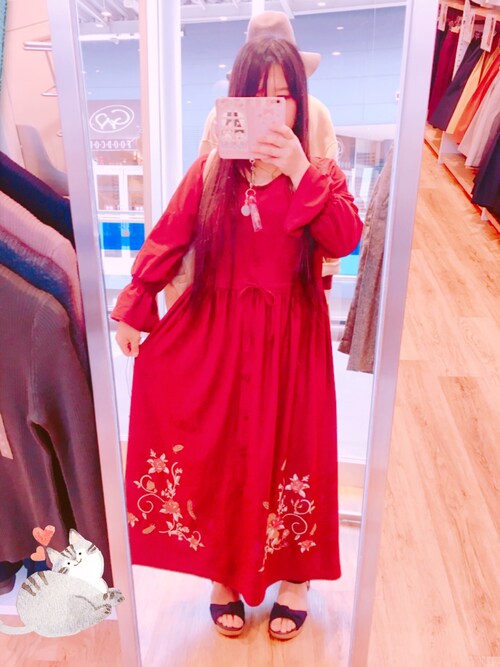 大竹翠 しまむらのワンピースを使ったコーディネート Wear