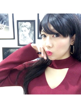 「Grosse Glace（グロッセ・グラッセ）のアイテム」を使った、滝沢結貴さん（レディース・166cm）の冬コーディネート