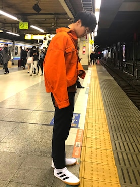 「MARGARET HOWEEL」｜「アイテム（ジャケット/アウター）」を使った、great_fairさん（メンズ・177cm）の冬コーディネート