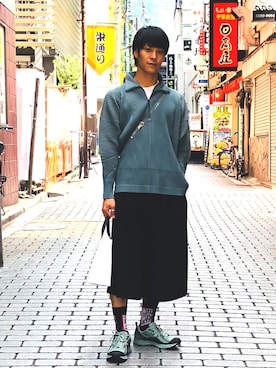 「BlackEyePatch（ブラックアイパッチ）のアイテム（レッグウェア）」を使った、great_fairさん（メンズ・177cm）の秋コーディネート