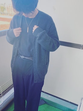 「COMME CA DU MODE（コムサデモード）のアイテム」を使った、SHOさん（メンズ・177cm）の冬コーディネート