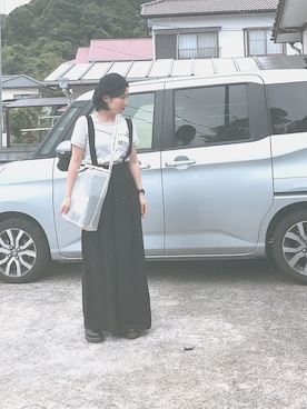 「MHL.」｜「アイテム（オールインワン・サロペット）」を使った、ckhrtさん（レディース・160cm）の夏コーディネート