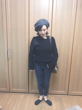 「sacai luck（サカイ ラック）のアイテム」を使った、ckhrtさん（レディース・160cm）の秋コーディネート