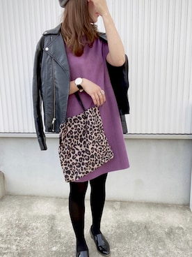 「アイテム（タイツ/ストッキング）」を使った、Reika.19さん（レディース・157cm・30代）の秋コーディネート