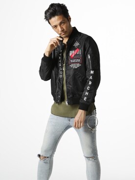 「jackrose」｜「アイテム（アクセサリー）」を使った、JACKROSE OFFICIALさん（メンズ・175cm）の冬コーディネート