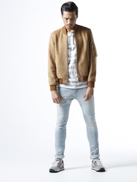 「jackrose」｜「アイテム（MA-1）」を使った、JACKROSE OFFICIALさん（メンズ・175cm）の冬コーディネート