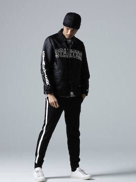 「jackrose」｜「アイテム（ナイロンジャケット）」を使った、JACKROSE OFFICIALさん（メンズ・175cm）の冬コーディネート