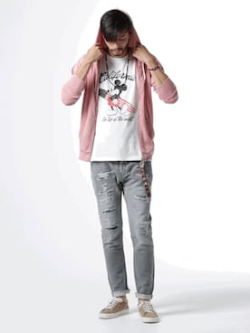 「JACKROSE（ジャックローズ）のアイテム（パンツ）」を使った、JACKROSE OFFICIALさん（メンズ・175cm）の春コーディネート