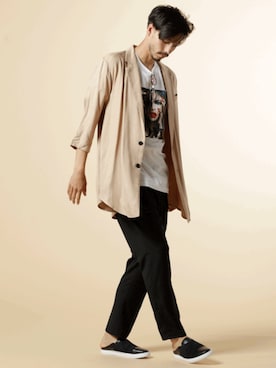 「JACKROSE（ジャックローズ）のアイテム（シューズ）」を使った、JACKROSE OFFICIALさん（メンズ・175cm）の春コーディネート