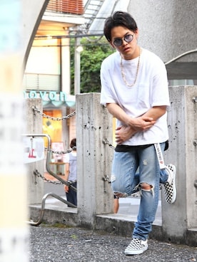 「jackrose」｜「アイテム（アクセサリー）」を使った、JACKROSE OFFICIALさん（メンズ・175cm）の夏コーディネート