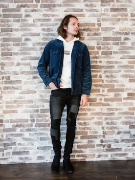 「JACKROSE（ジャックローズ）のアイテム（パンツ）」を使った、JACKROSE OFFICIALさん（メンズ・180cm）の春コーディネート