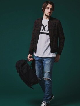 「jackrose」｜「アイテム（ブルゾン）」を使った、JACKROSE OFFICIALさん（メンズ・180cm）の春コーディネート