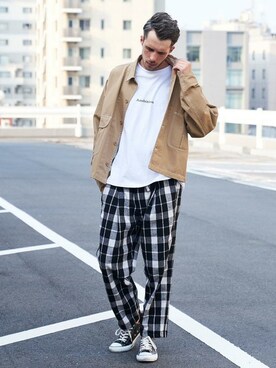 「jackrose」｜「アイテム（ブルゾン）」を使った、JACKROSE OFFICIALさん（メンズ・182cm）の秋コーディネート