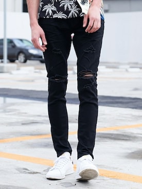 「JACKROSE（ジャックローズ）のアイテム（パンツ）」を使った、JACKROSE OFFICIALさん（メンズ・182cm）の秋コーディネート