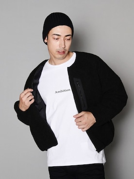 「バラ柄」｜「アイテム（ブルゾン）」を使った、JACKROSE OFFICIALさん（メンズ・183cm）の秋コーディネート