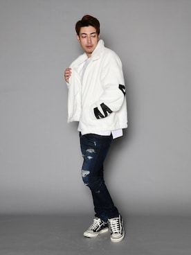 「jackrose」｜「アイテム（ブルゾン）」を使った、JACKROSE OFFICIALさん（メンズ・183cm）の秋コーディネート