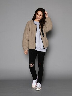 「jackrose」｜「アイテム（ブルゾン）」を使った、JACKROSE OFFICIALさん（レディース・170cm）の秋コーディネート