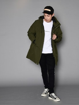 「jackrose」｜「アイテム（ダウンジャケット/コート）」を使った、JACKROSE OFFICIALさん（メンズ・183cm）の冬コーディネート