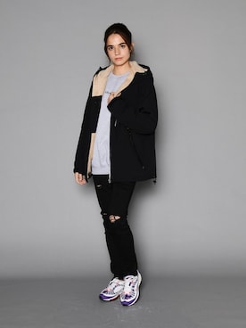 「jackrose」｜「アイテム（ブルゾン）」を使った、JACKROSE OFFICIALさん（レディース・170cm）の冬コーディネート