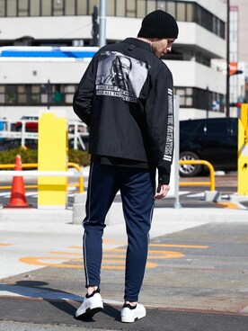 「jackrose」｜「アイテム（ブルゾン）」を使った、JACKROSE OFFICIALさん（メンズ・182cm）の冬コーディネート