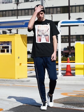 「PLAYBOY（プレイボーイ）のアイテム」を使った、JACKROSE OFFICIALさん（メンズ・182cm）の春コーディネート