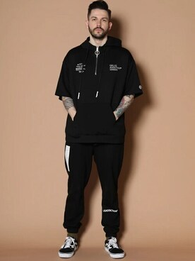 「GALLIS ADDICTION（ガリスアディクション）のアイテム」を使った、JACKROSE OFFICIALさん（メンズ・180cm）の夏コーディネート