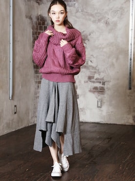 「ARCANUM DESIGN（アルカナムデザイン）のアイテム」を使った、JACKROSE OFFICIALさん（レディース・158cm）の秋コーディネート