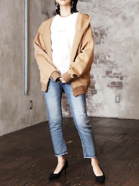 「ARCANUM DESIGN（アルカナムデザイン）のアイテム」を使った、JACKROSE OFFICIALさん（レディース・165cm）の冬コーディネート