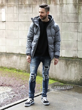 「jackrose」｜「アイテム（ダウンジャケット/コート）」を使った、JACKROSE OFFICIALさん（メンズ・175cm）の冬コーディネート