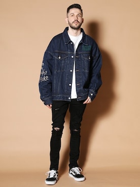 「jackrose」｜「アイテム（パンツ）」を使った、JACKROSE OFFICIALさん（メンズ・175cm）の冬コーディネート