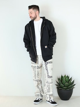 「jackrose」｜「アイテム（パンツ）」を使った、JACKROSE OFFICIALさん（メンズ・175cm）の冬コーディネート