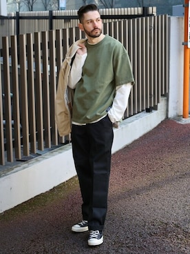 「jackrose」｜「アイテム（パンツ）」を使った、JACKROSE OFFICIALさん（メンズ・175cm）の春コーディネート