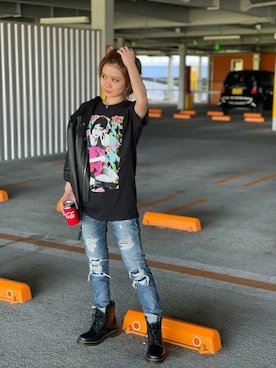 「jackrose」｜「アイテム（パンツ）」を使った、JACKROSE OFFICIALさん（レディース・160cm）の春コーディネート