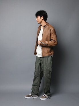 「jackrose」｜「アイテム（パンツ）」を使った、JACKROSE OFFICIALさん（メンズ・183cm）の秋コーディネート