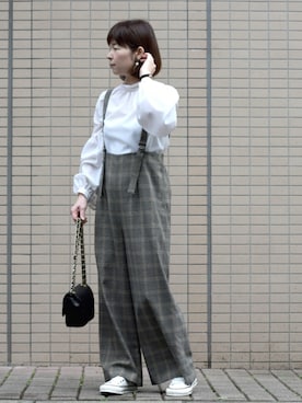 「アイテム（その他パンツ）」を使った、*kumiko*さん（レディース・158cm）の秋コーディネート