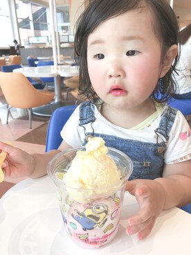 「StompStamp（ストンプスタンプ）のアイテム（ワンピース/ドレス）」を使った、ようこさん（レディース・74cm）の夏コーディネート