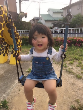 「StompStamp（ストンプスタンプ）のアイテム（ワンピース/ドレス）」を使った、ようこさん（キッズ・74cm）の夏コーディネート