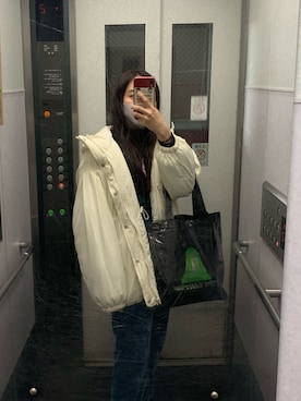 「Ifuru（イフル）のアイテム（ジャケット/アウター）」を使った、雪さん（レディース・153cm）の春コーディネート