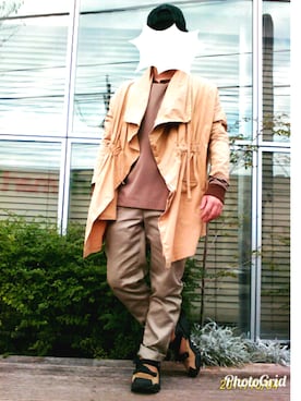 「MARNI（マルニ）のアイテム（帽子）」を使った、みけさん（メンズ・165cm）の秋コーディネート