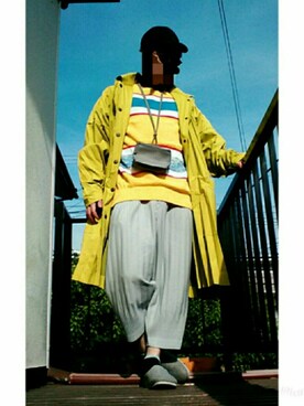 「MARNI（マルニ）のアイテム（帽子）」を使った、みけさん（メンズ・165cm）の春コーディネート