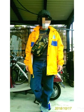 「HELLY HANSEN(ヘリーハンセン)のアイテム(ナイロンジャケット)」を使った、みけさん(メンズ・165cm)の秋コーディネート