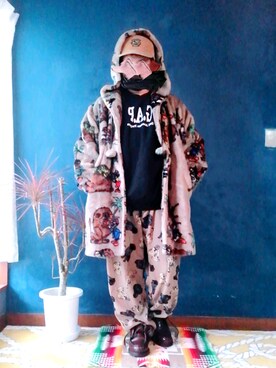 「ラコステ」｜「アイテム（その他アウター）」を使った、みけさん（メンズ・165cm）の秋コーディネート