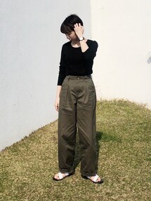 TODAYFUL（トゥデイフル）の「スーパーワイドチノパンツ（その他パンツ