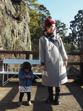 「babygap」｜「アイテム（ダウンジャケット/コート）」を使った、たまらさん（キッズ・70cm）の冬コーディネート