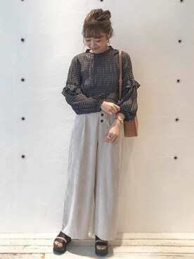 ikegaya aoiさん（レディース・163cm）の秋コーディネート