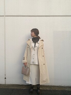 「mystic（ミスティック）のアイテム（ブルゾン）」を使った、いけがやあおいさん（レディース・163cm）の春コーディネート