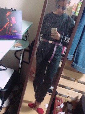 「WEGO（ウィゴー）のアイテム（スウェット、ブラック系）」を使った、はたのくんさん（メンズ・160cm）の秋コーディネート