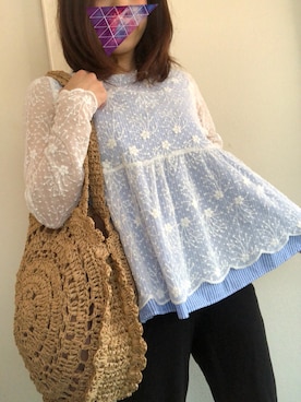 「ペーパーバッグ」｜「アイテム（その他）」を使った、aiaiさん（レディース・152cm）の春コーディネート