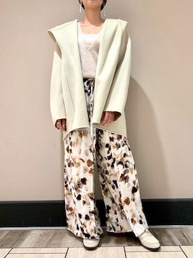 「SALON adam et rope'（サロン アダム エ ロペ）のアイテム（その他アウター）」を使った、SAYAさん（レディース・160cm）の秋コーディネート