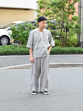 「edwina horl」｜Wallace & Murronさん（メンズ・170cm）の春コーディネート